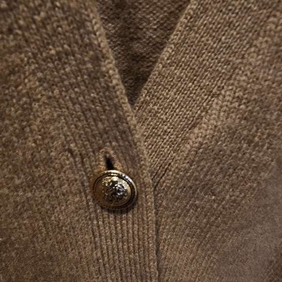 Charter Club vintage 100% lambswool button Down cardigan size M - Picture 6 of 12